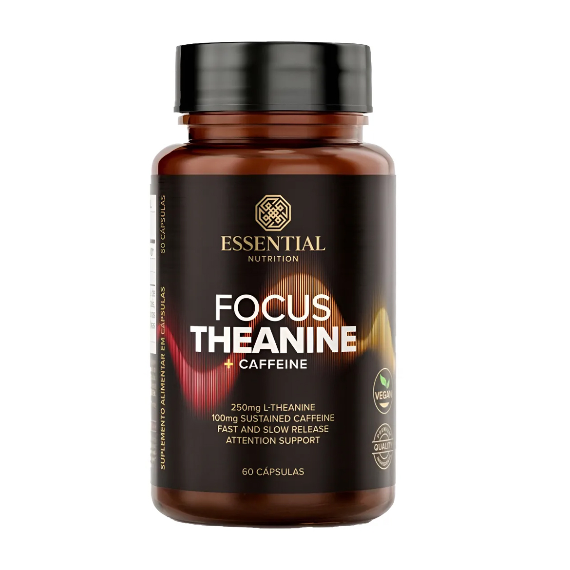 Focus Theanine + Caffeine 60 Caps - Essential Nutrition