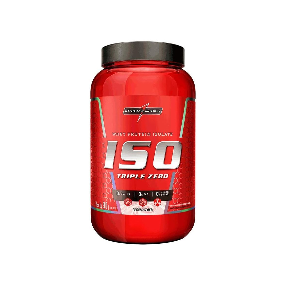 Iso Triple Zero Integralmedica (900g) Whey Protein Isolada - Morango