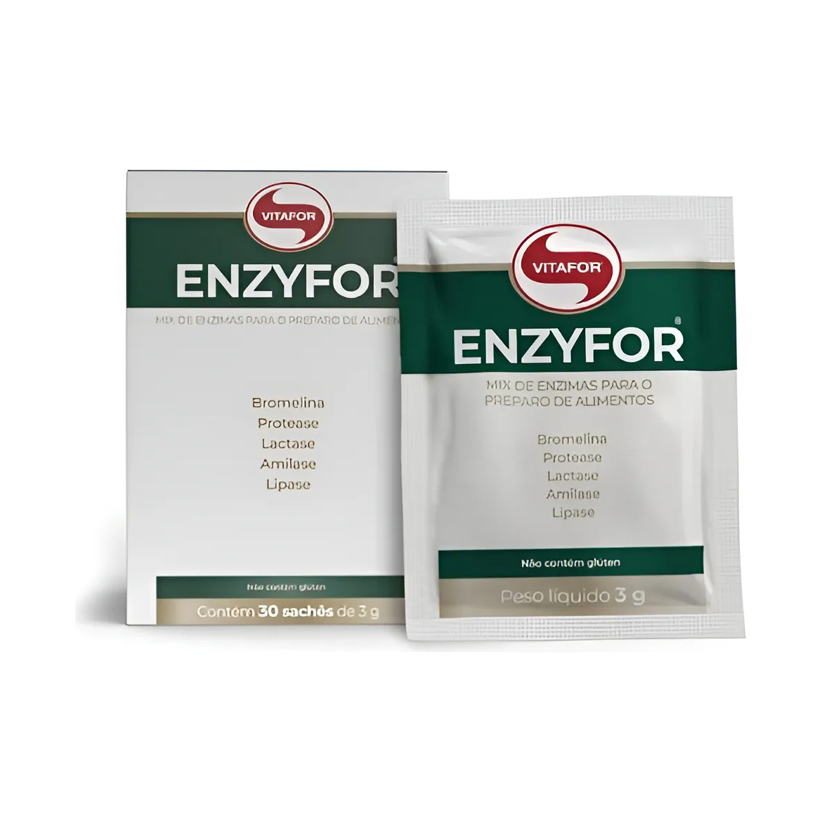 Enzyfor Enzimas Digestivas 30 Sachês 3g - Vitafor