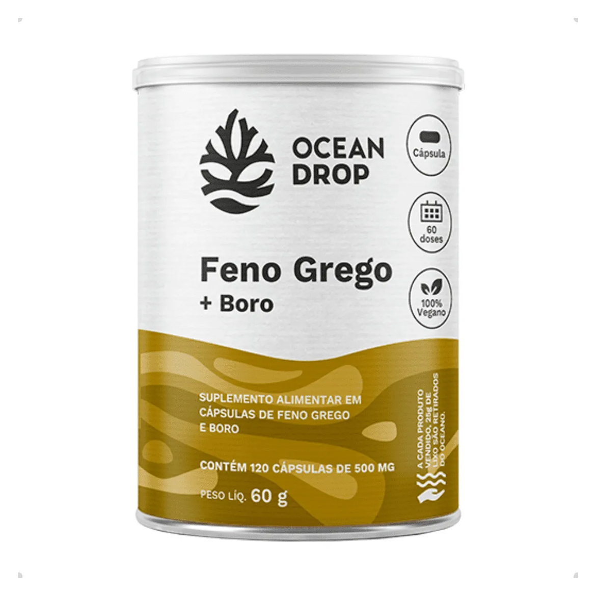 Feno Grego + Boro  120 Caps - Ocean Drop