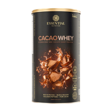 Cacao Whey 900g Whey Protein Isolado - Essential Nutrition