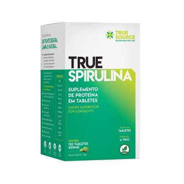 True Spirulina 600mg - 120 Tabletes  - True Source